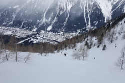Sortie Hors piste à Chamonix le 09-02-2019