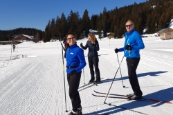 Initiation ski de fond par Christiane