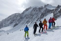 Grands Montets le 08-04-2018 avec le groupe hors piste