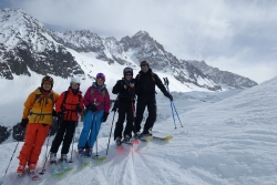Grands Montets le 08-04-2018 avec le groupe hors piste